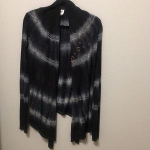 Tie dyed long sleeve cardigan